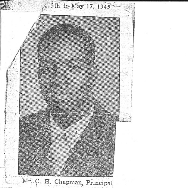 Mr. C.H. Chapman (UC Principal prior to W.P. Moore)