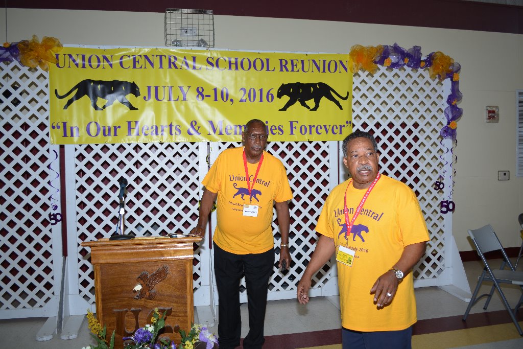 Louis Haynes (left) & Charles Hearns at Saturday Breakfast going over schedule for the days activities