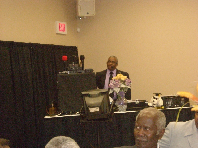 Arthur Walker (67) DJ for the reunion. He also surprised the crowd by singing Michael Jacksons Rock With Me.