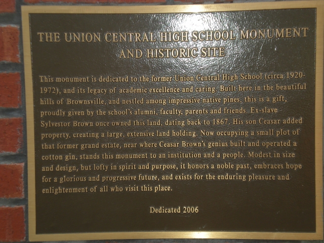 UC Memorial Site Dedication Plaque